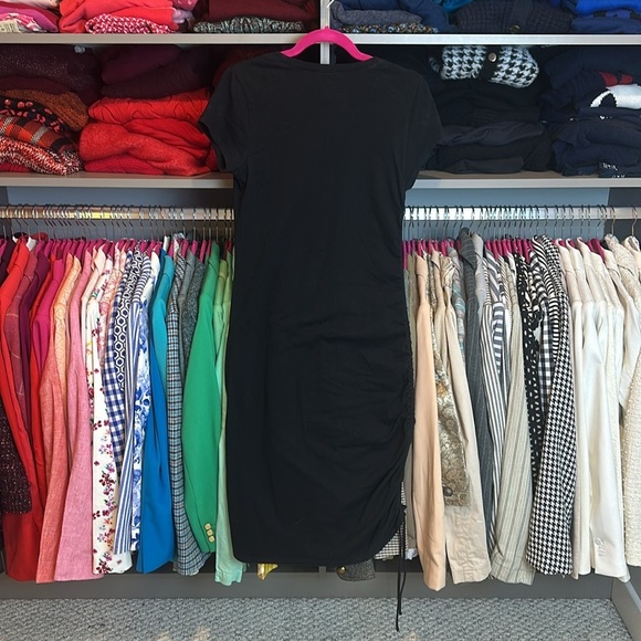 Ali & Andi black shirt sleeve t shirt dress size M - Picture 3 of 3